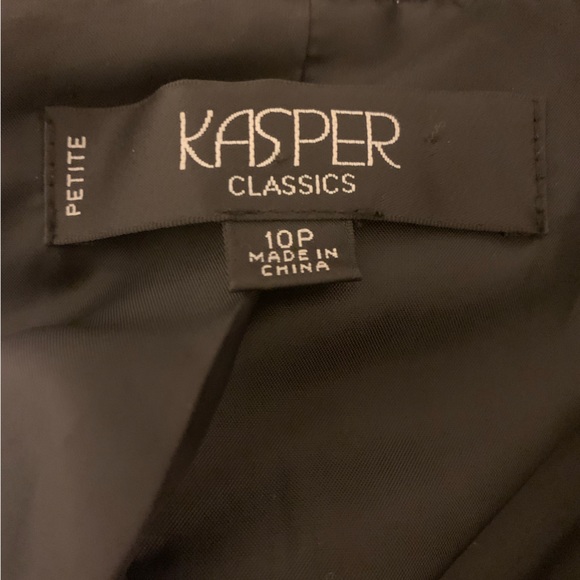 Kasper black pinstriped petite suit - Picture 3 of 4